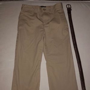 Boys Polo khaki pants and a polo belt